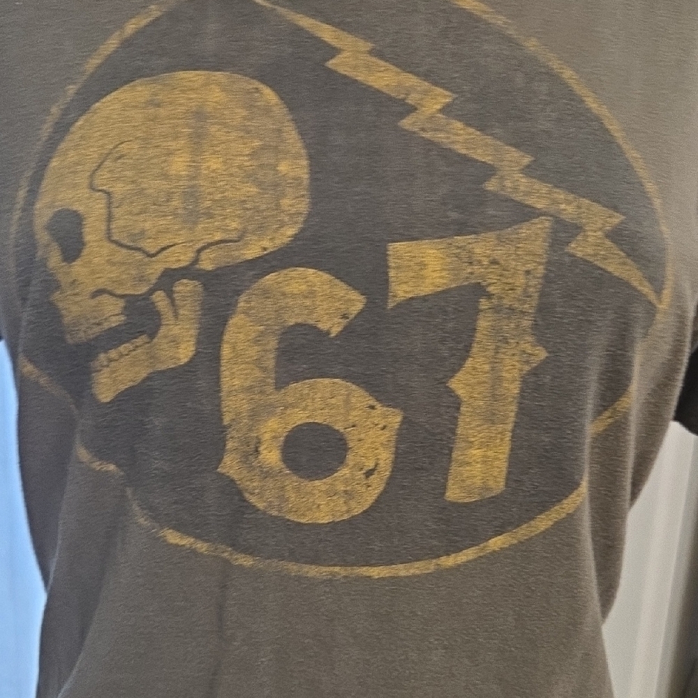 Denim & Supply Ralph Lauren Army Green Skull Tee [1065] - Picture 2 of 5